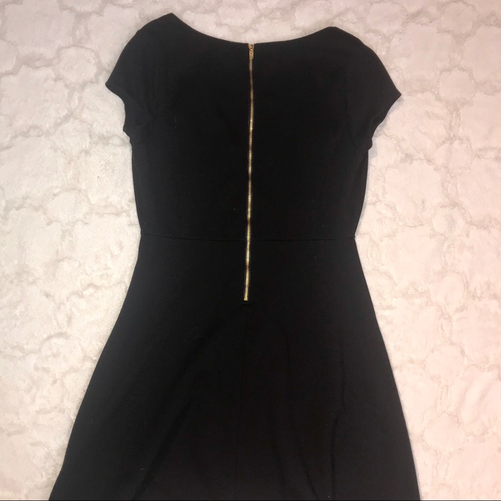 ✰ Classic Black Zip Up Skater Dress ✰ - Picture 4 of 6